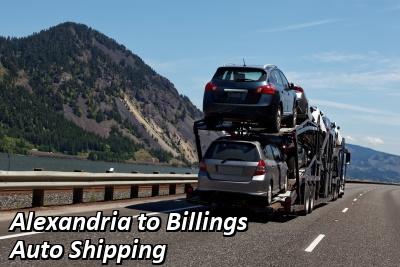 Alexandria to Billings Auto Shipping