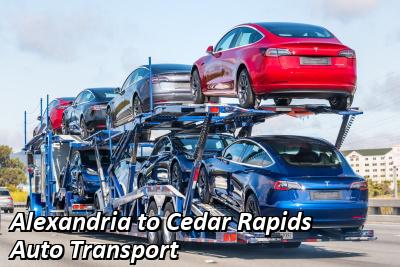 Alexandria to Cedar Rapids Auto Transport