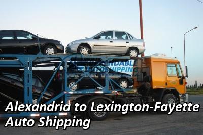Alexandria to Lexington-Fayette Auto Shipping