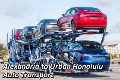 Alexandria to Urban Honolulu Auto Transport