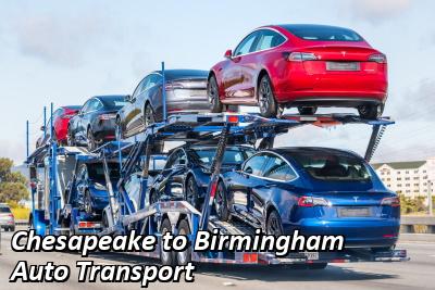 Chesapeake to Birmingham Auto Transport