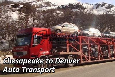 Chesapeake to Denver Auto Transport