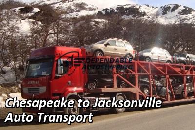 Chesapeake to Jacksonville Auto Transport