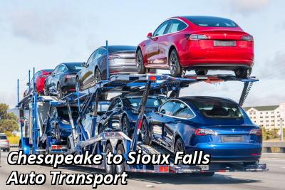 Chesapeake to Sioux Falls Auto Transport
