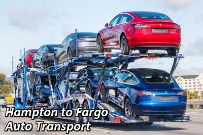 Hampton to Fargo Auto Transport
