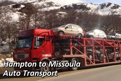 Hampton to Missoula Auto Transport