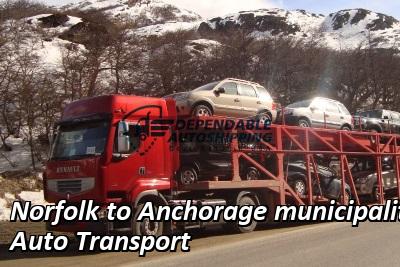 Norfolk to Anchorage municipality Auto Transport