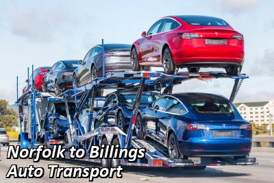 Norfolk to Billings Auto Transport