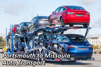 Portsmouth to Missoula Auto Transport