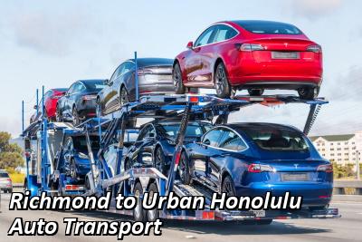 Richmond to Urban Honolulu Auto Transport
