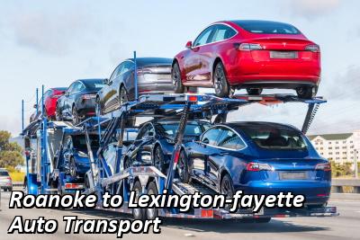 Roanoke to Lexington-Fayette Auto Transport