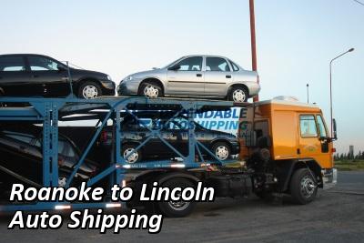 Roanoke to Lincoln Auto Shipping