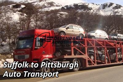 Suffolk to Pittsburgh Auto Transport