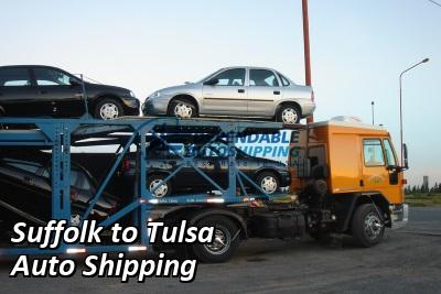 Suffolk to Tulsa Auto Shipping